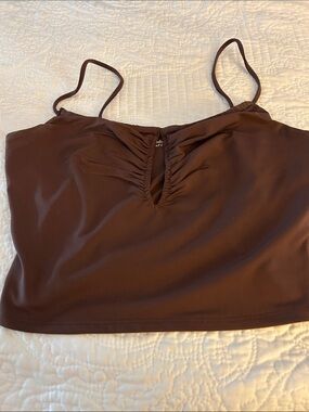 Abercrombie & Fitch Soft A&F Collection thin strap Crop Top